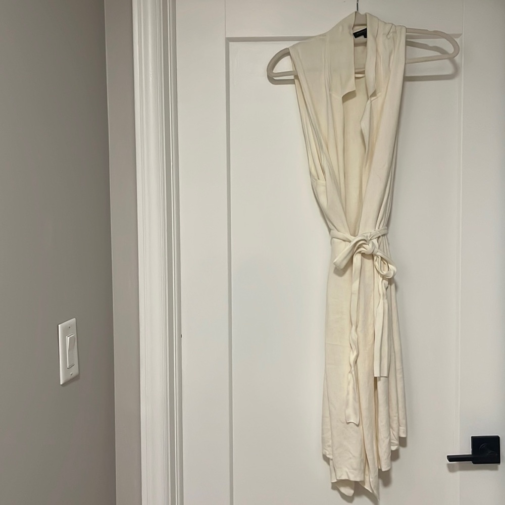 3 for $10 - cream vest cardigan/duster